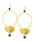 Oversize golden earrings - "Gold and pallor" eloïse fiorentino