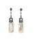 Pendant earrings in mother-of-pearl and marcasites - Metron