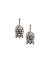 Tulip earrings cultured pearls and marcasites designer Earrings
