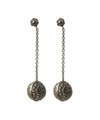 Silver earrings and designer marcasite pearls Earrings