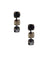 Black Swarovski crystals earrings - Vogline