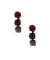 Burgundy Swarovski crystals earrings - Vogline