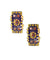 Honey rectangle clip earrings - Editions LESSisRARE Bijoux