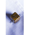 Brown bhome semi precious gemstone cufflinks 1