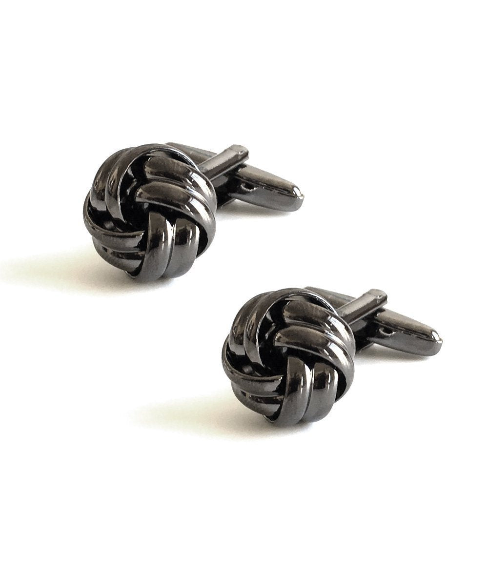 Boutons de manchette noeud métal gun créateur Boutons de manchette