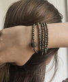 Bracelet of black hematite beads - Fonsi