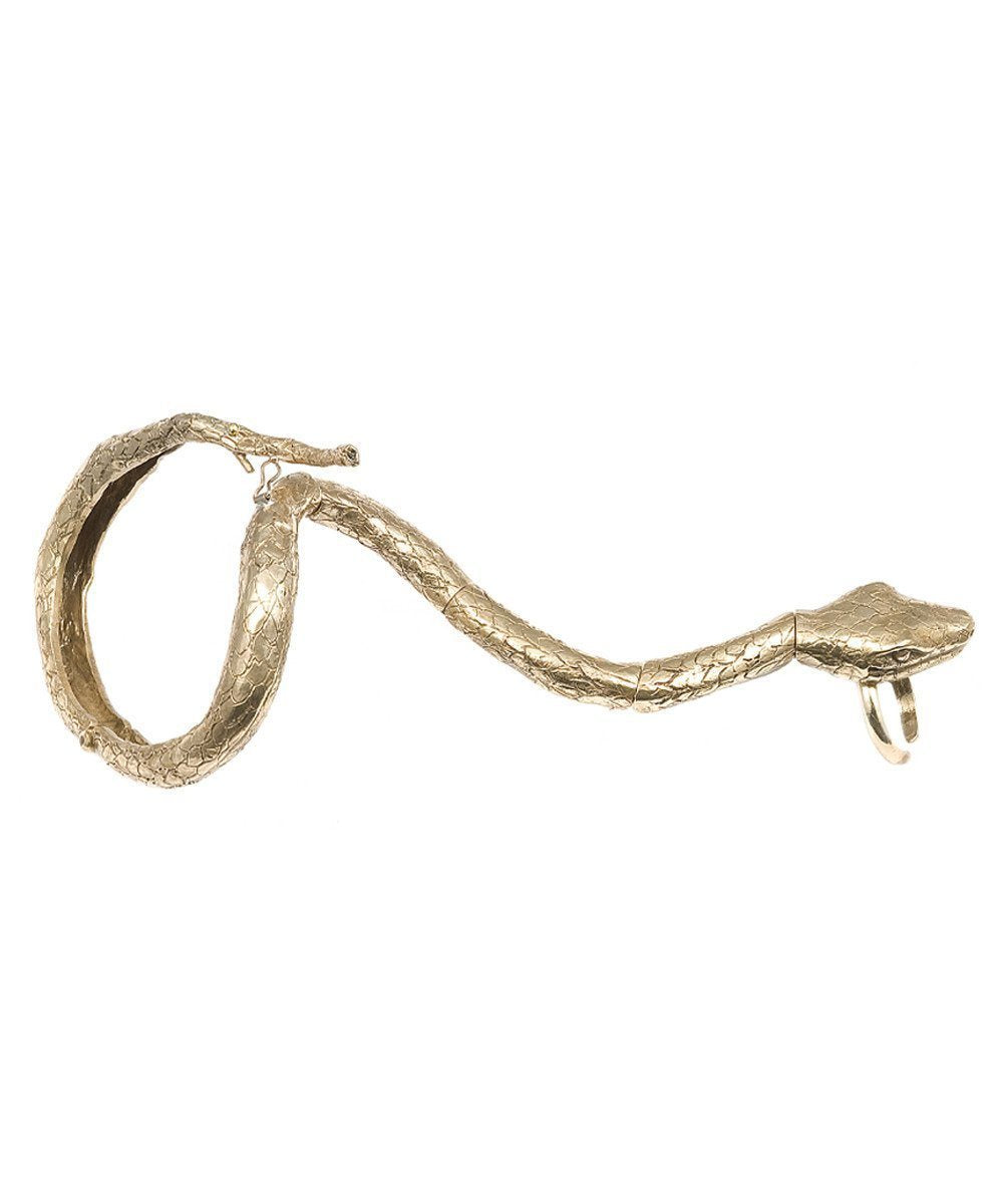 Bracelet bague serpent - Bronze créateur Bracelet