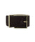 Navy leather cuff bracelet and belt buckle - Maison Boinet