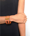 bracelet cuir femme bhome porté