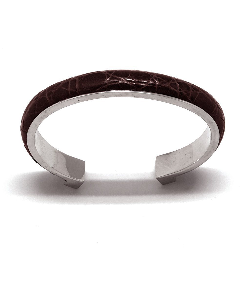 bracelet-crocodile-marron bhome