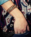 Coralie de-seynes wrist triple-fawn-dore-bracelet-worn