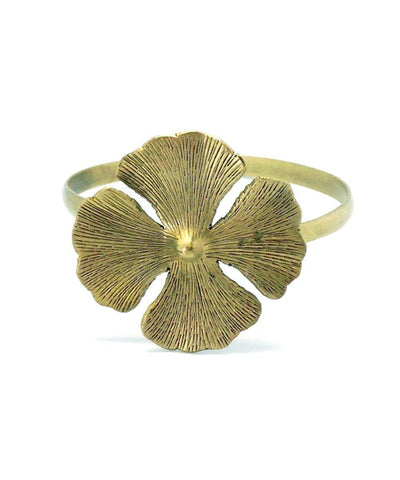 bracelet-flower-clover-gold Editions LESSisRARE Jewels
