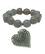 editions-lessisrare-jewelry-bracelet-lhassa-agate-gray-heart-pendant Editions LESSisRARE Jewelry 1