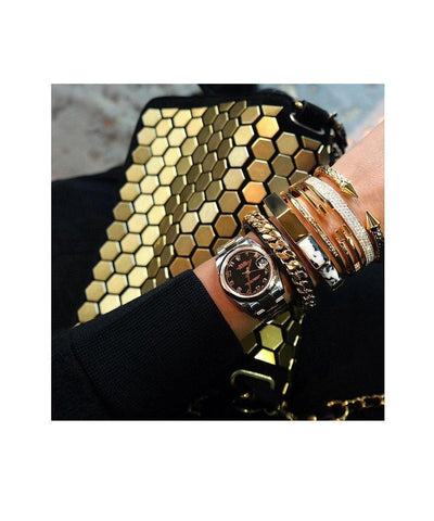 vita-fede-wrist minititan-snake-gold-rose-worn