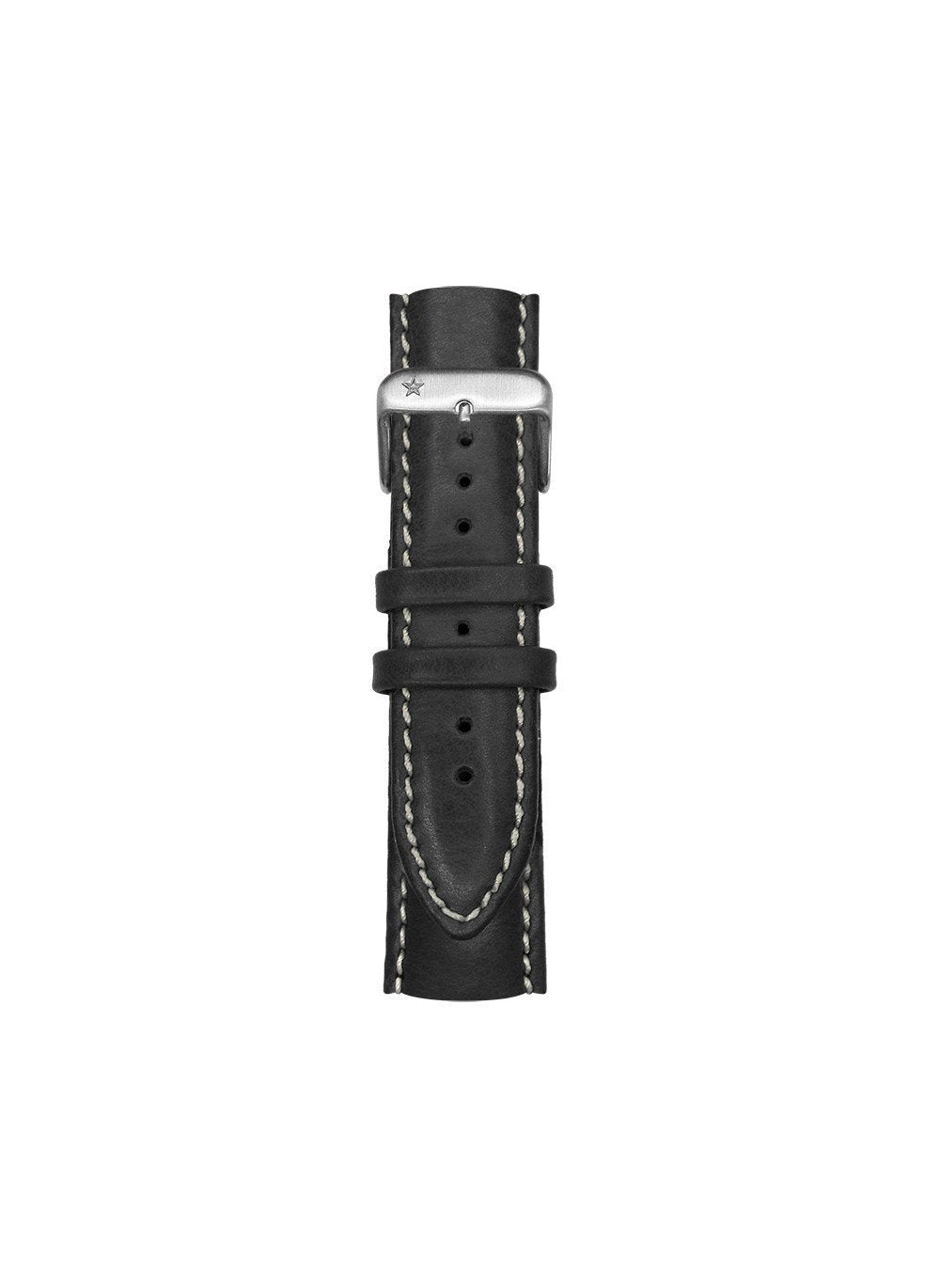 Bracelet classique cuir surpiqué interchangeable 22mm - oxygen watch