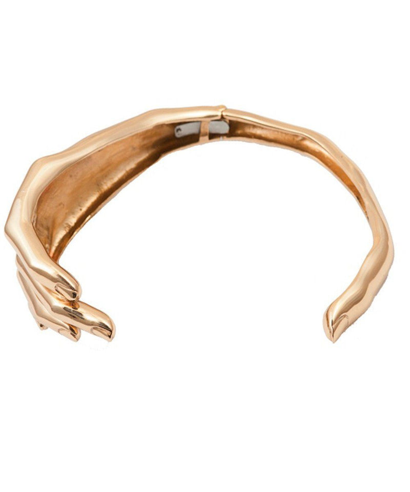 Bronze hand torque necklace - Bernard Delettrez