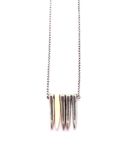 necklace-rock-gray-metal Editions LESSisRARE Jewels