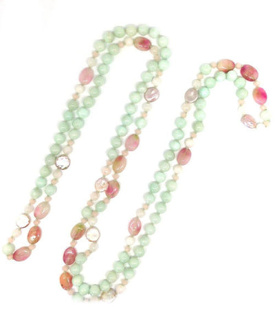 collier-sautoir-perles-quartz-vert-et-rose-perles-nacres 1