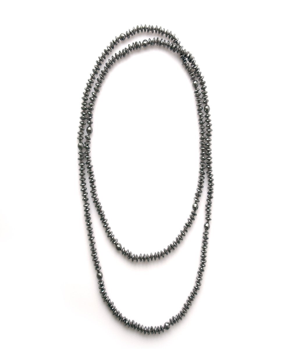 Collier en perles d'hématites - Fonsi