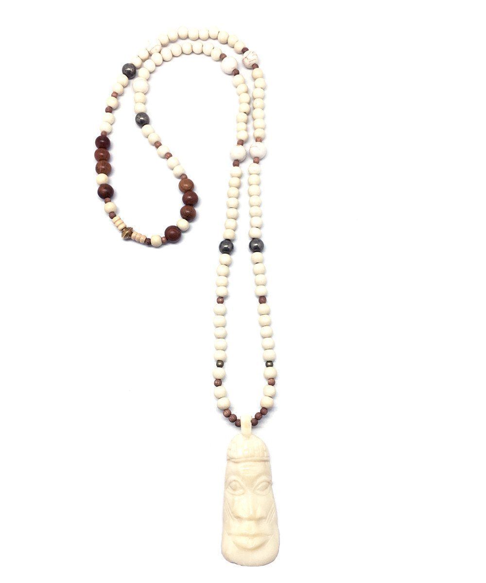 jewels-of-mala-collier-bois-long-masque-blanc-corne
