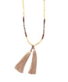 NAKAMOL-necklace-pearl tassels-jasper-beige-and-brown
