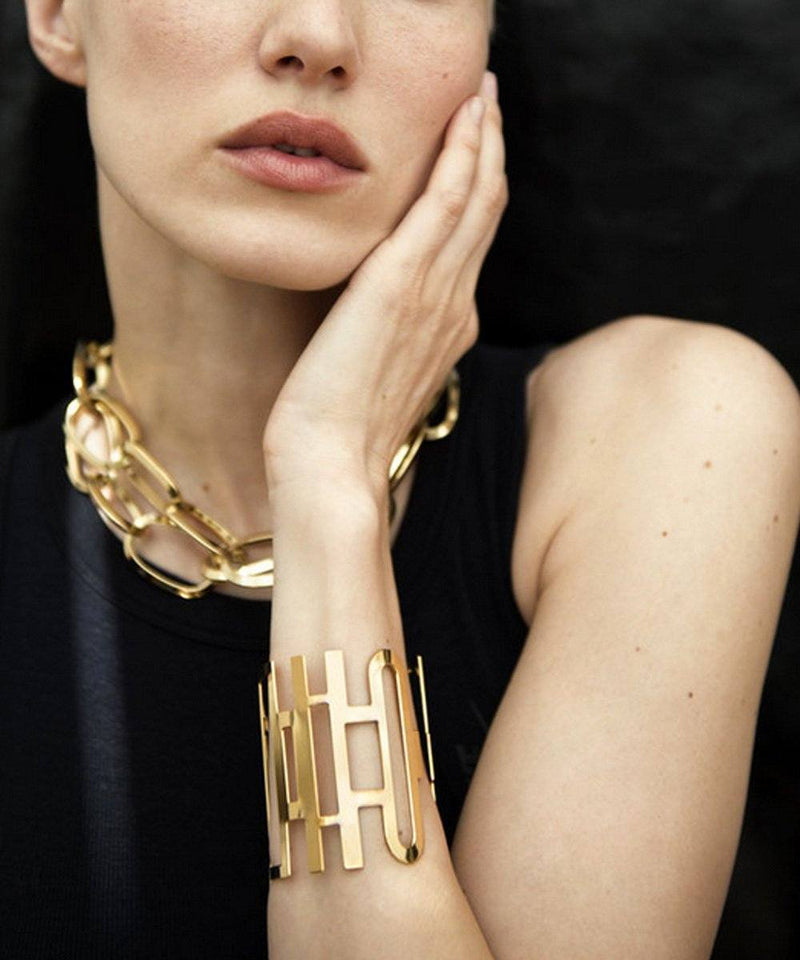WAY CHOKER gold choker necklace - Isabelle Michel