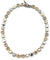 Swarovski crystals necklace and pearl cream - Vogline