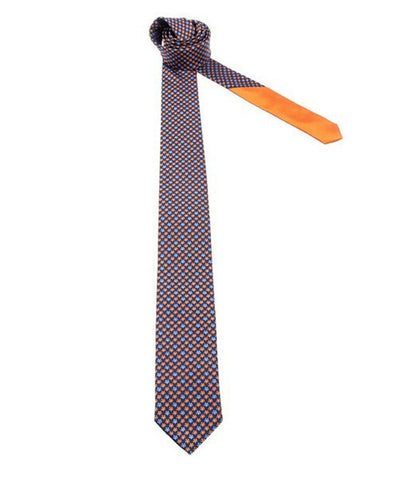 cravate-achil-en-soie-bleu Editions LESSisRARE