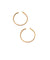 Golden braided hoops - Poggi