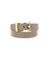 Beige metal leather double tower bracelet - Maison Boinet