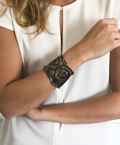 Carole saint germes torso bronze bracelet
