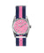 Oxygen Sport Flamingo 34 watch pink striped navy strap - oxygen watch