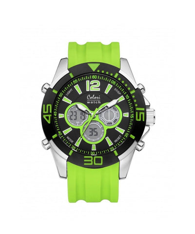 watch-sillicone-green-chrono-sport Editions LESSisRARE Jewels
