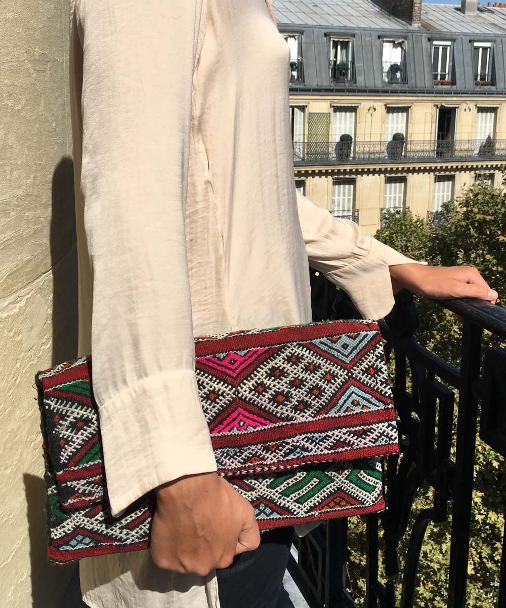 pochette-kilim-losange-portée Editions LESSisRARE