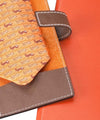 tie holder Bhome orange leather 1