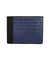 Blue shagreen card holder - Large size - Galerie Galuchat
